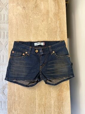 Levi's Dark Indigo Denim Jean Shorts